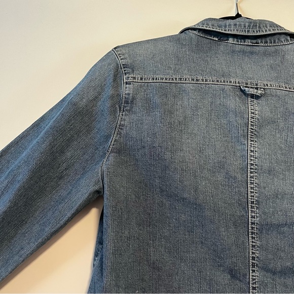 Lady Dutch | Beaded Denim Snap Up Shirt - Picture 9 of 15